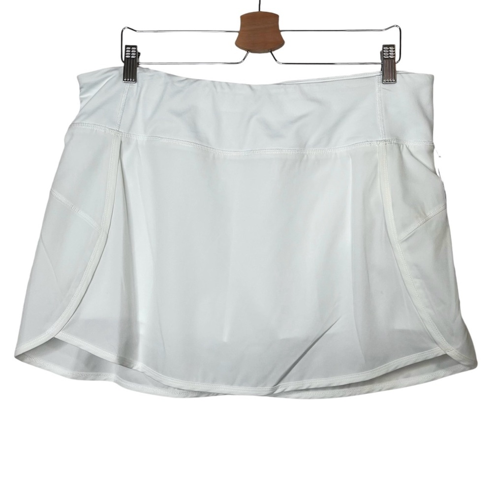 DKNY sport white tennis Skort size XL athletic workout skirt preppy